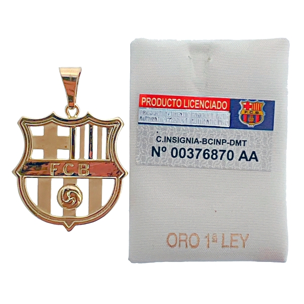 COLGANTE BARCELONA OFICIAL ORO 18 KTES.