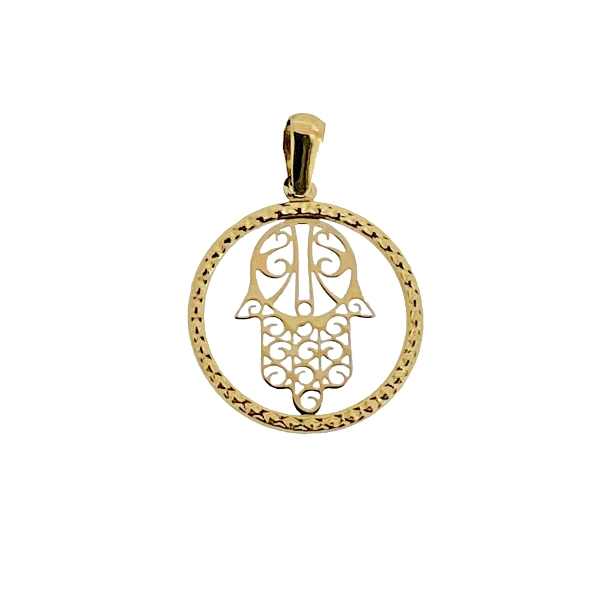 COLGANTE MANO DE FATIMA ORO 18 KTES. 1