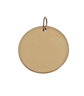 COLGANTE DISCO ORO PRIMERA LEY 12 MM.