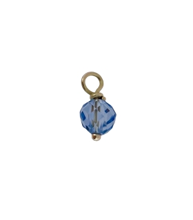 COLGANTE PIEDRA AGUA MARINA ORO 1ª LEY 4