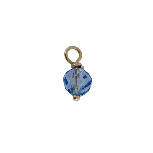 COLGANTE PIEDRA AGUA MARINA ORO 1ª LEY 4