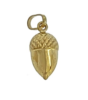 COLGANTE BELLOTA ORO 1ª LEY 14X8,50 MM