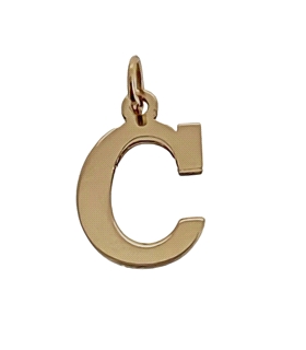 COLGANTE LETRA C ORO 1ª LEY 10 X 7,50 MM