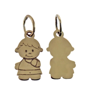 COLGANTE NIÑO ORO 1ª LEY 12 X 7 MM
