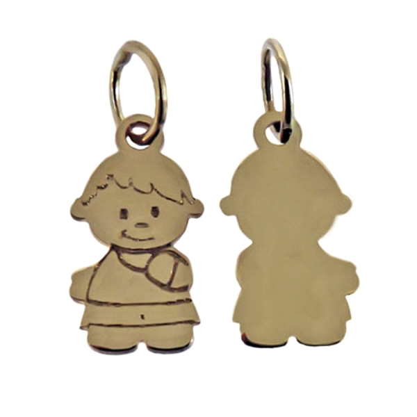COLGANTE NIÑO ORO 1ª LEY 12 X 7 MM