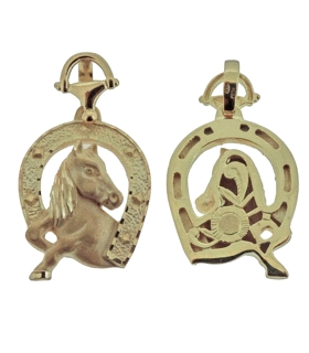 COLGANTE HERRADURA CABALLO ORO 18 KTES.
