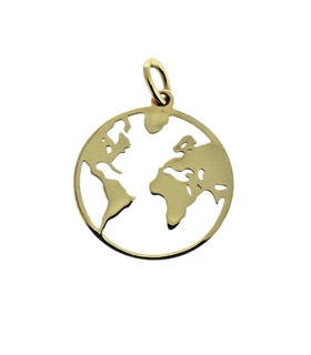 COLGANTE MAPA MUNDI ORO 1ª LEY 16 MM