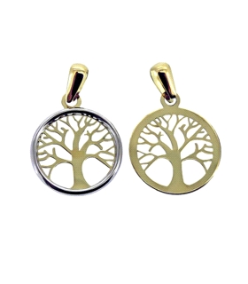 COLGANTE ARBOL VIDA ORO 1ª LEY 12,50 MM