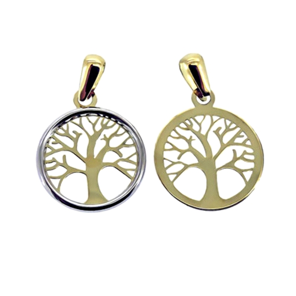 COLGANTE ARBOL VIDA ORO 1ª LEY 12,50 MM