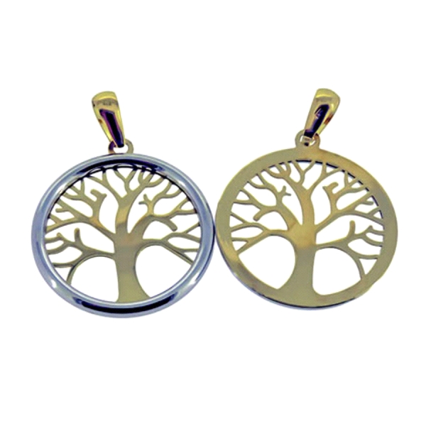 COLGANTE ARBOL VIDA ORO 1ª LEY 19,40 MM
