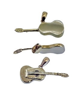 COLGANTE GUITARRA ORO 1ª LEY 27 X 11 MM