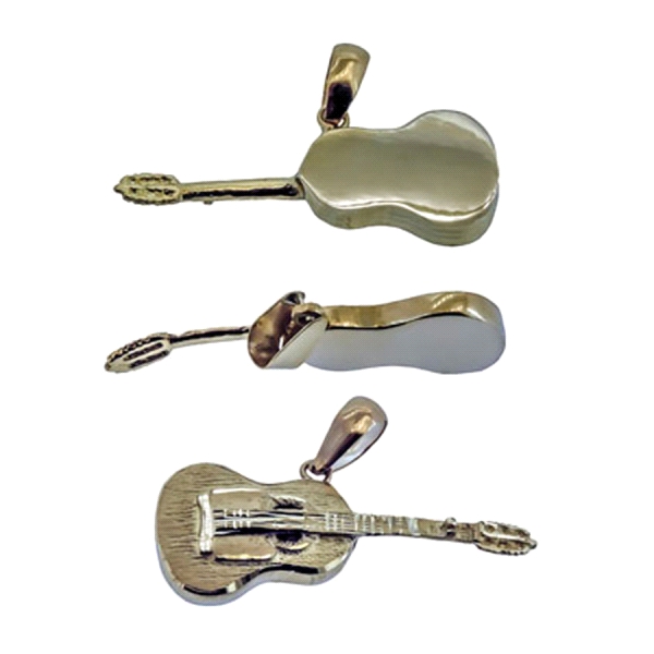 COLGANTE GUITARRA ORO 1ª LEY 27 X 11 MM