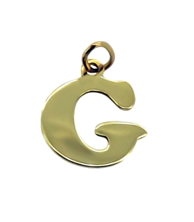 COLGANTE LETRA  G  ORO 1ª LEY