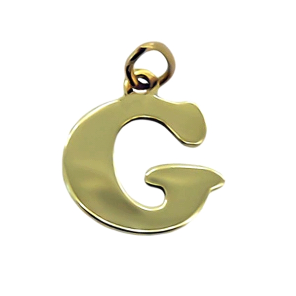 COLGANTE LETRA  G  ORO 1ª LEY