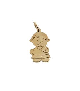COLGANTE NIÑO ORO 1ª LEY 14 X 9 X 0,5