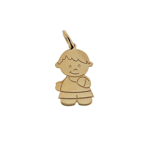 COLGANTE NIÑO ORO 1ª LEY 14 X 9 X 0,5