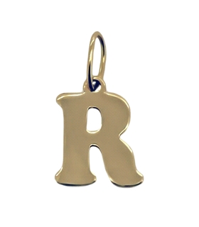 COLGANTE LETRA  R  ORO 18 KTES. 9 X 8