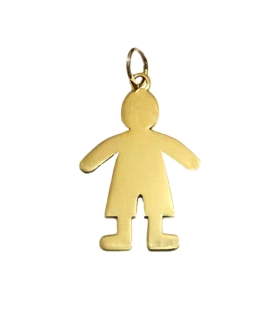 COLGANTE NIÑO ORO 1ª LEY 23 X 15.40 MM