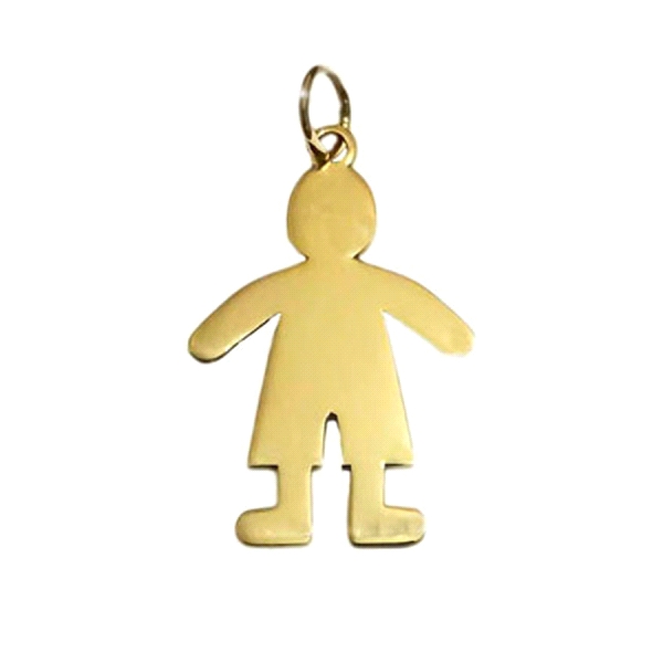 COLGANTE NIÑO ORO 1ª LEY 23 X 15.40 MM