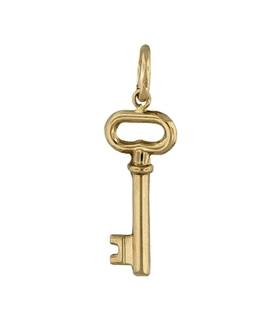 COLGANTE LLAVE ORO 1ª LEY 19 X 8 MM