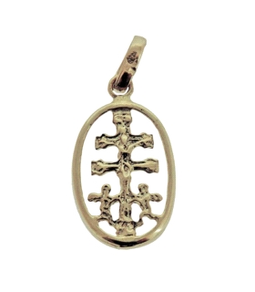 COLGANTE CARAVACA ORO 18 KTES.15X10 MM