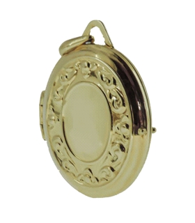 PORTAFOTOS ORO 1ª LEY 28X23 MM   DIJE