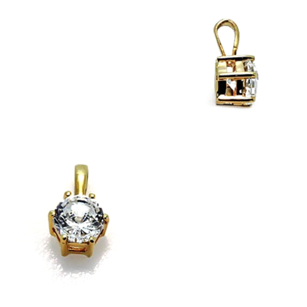 COLGANTE NOVIA 6 GARRAS ORO 1ª LEY 6 MM