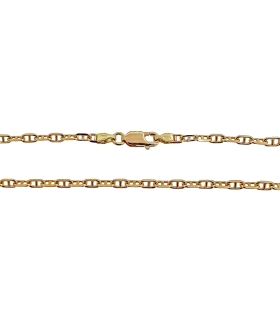 CADENA FORZADA + BARRA ORO 18 KTES. 75