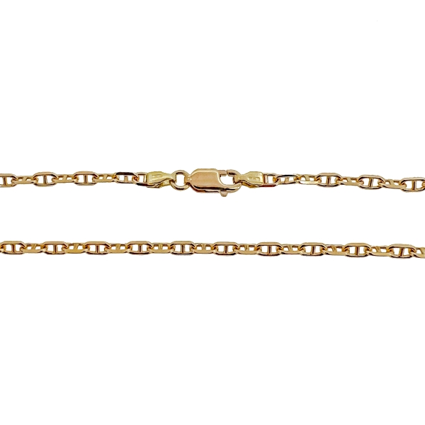CADENA FORZADA + BARRA ORO 18 KTES. 75