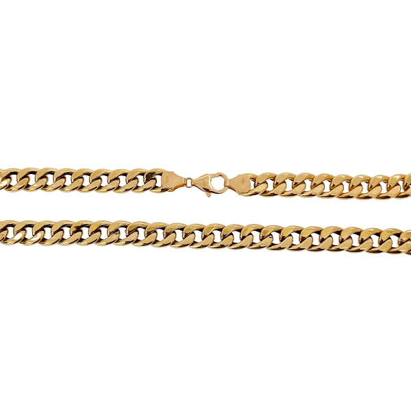 COLLAR CADENA BARBADA ORO 18 KTES. 60 CM