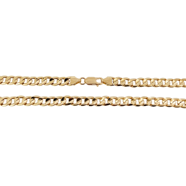 COLLAR CADENA BARBADA ORO 18 KTES. 60 CM