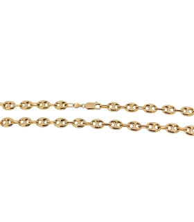 COLLAR CADENA BARCO ORO 18 KTES. 10.5X7.