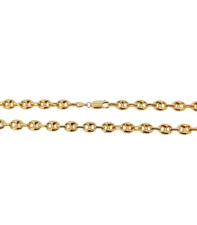 COLLAR CADENA BARCO ORO 18 KTES. 8X6X60