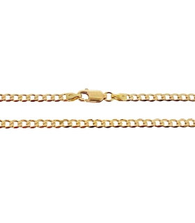 COLLAR CADENA BARBADA MACIZA ORO 18 KTES