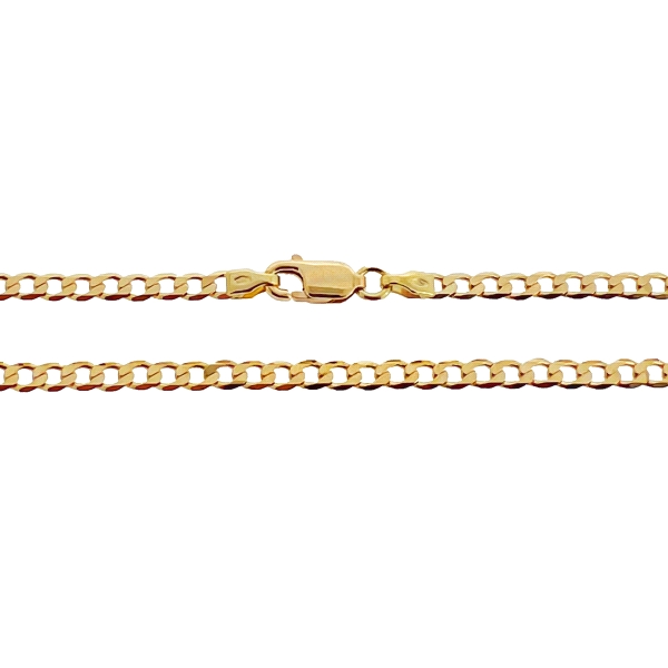 COLLAR CADENA BARBADA MACIZA ORO 18 KTES