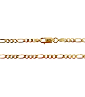 COLLAR CADENA 3 X 1 PLANA 6 CARAS MACIZA