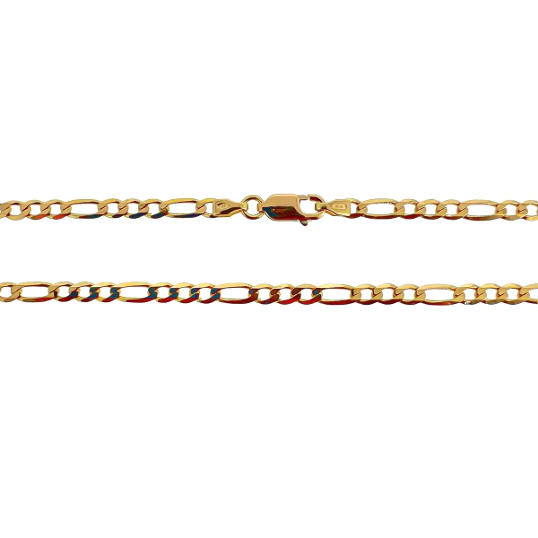 COLLAR CADENA 3 X 1 PLANA 6 CARAS MACIZA