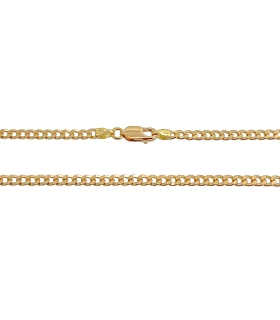 COLLAR CADENA BARBADA ORO 1ª LEY 60 CM