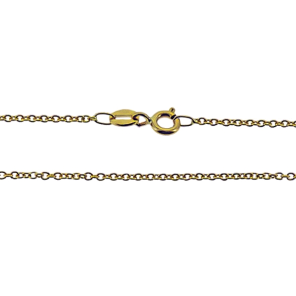 GARGANTILLA ROLO ORO 1ª LEY 60 CM MACIZO