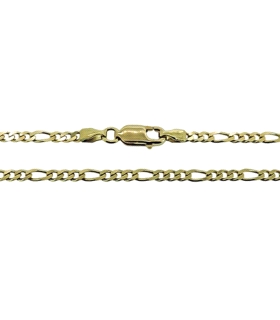 COLLAR CADENA 3 X 1 ORO 18 KTES. 60 CM