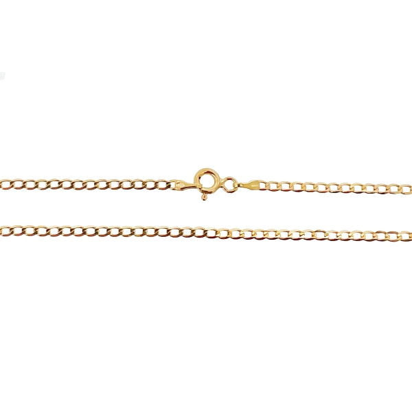 COLLAR CADENA BARBADA ORO 18 KTES. 60 CM