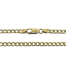 COLLAR CADENA BARBADA ORO 18 KTES. 60 CM
