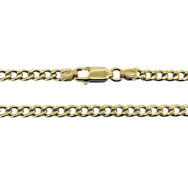 COLLAR CADENA BARBADA ORO 18 KTES. 60 CM
