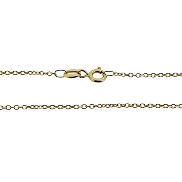 GARGANTILLA ROLO ORO 1ª LEY 60 CM MACIZA