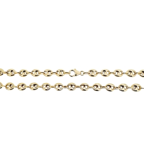 COLLAR CADENA BARCO ORO 18 KTES. 8X6X50
