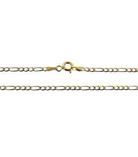 COLLAR CADENA 3 X 1 ORO 18 KTES. 50 CM