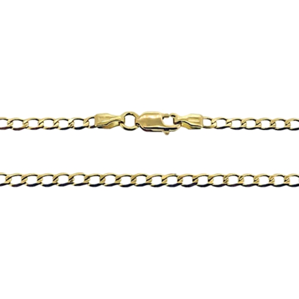 COLLAR CADENA BARBADA ORO 18 KTES. 50 CM