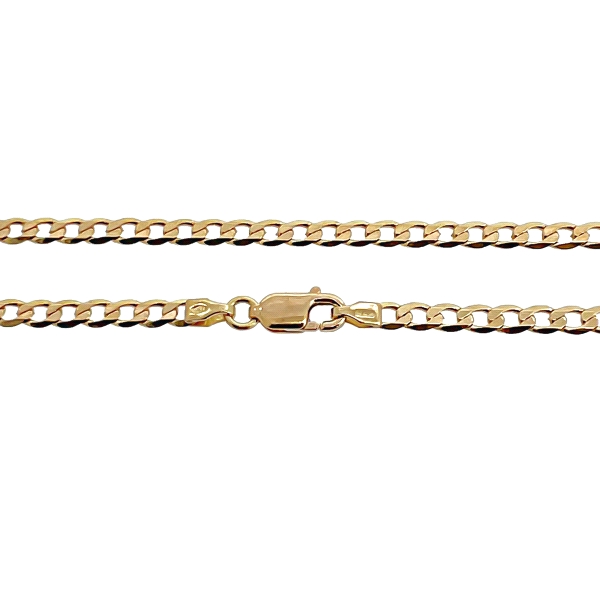 COLLAR CADENA BARBADA MACIZA ORO 18 KTES. 60 CM