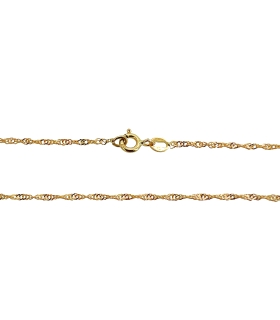 COLLAR CADENA SINGAPUR MACIZA ORO 18 KTE