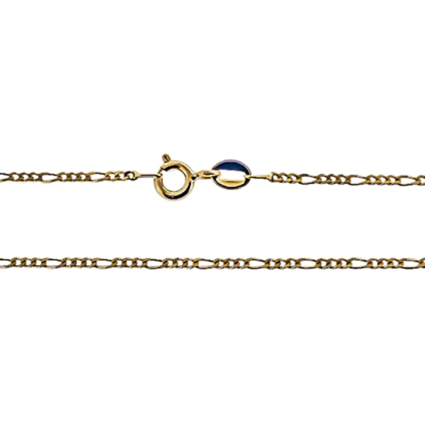 GARGANTILLA 3 X 1 ORO 1ª LEY 50CM MACIZA
